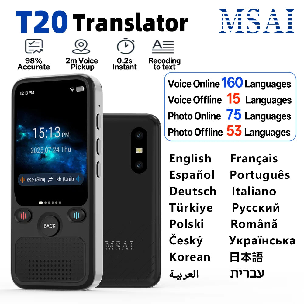 Traduttore MSAI T20 160 Lingue
